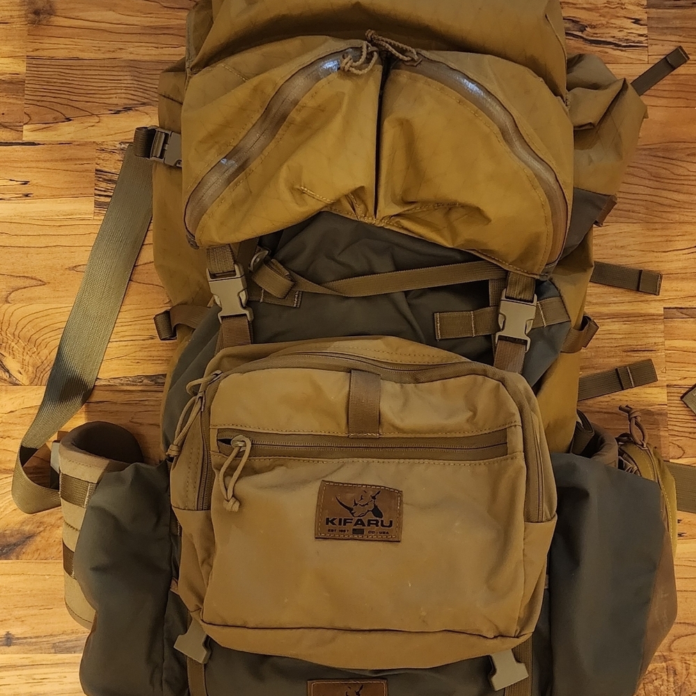 Kifaru backpack bag with two lids, FRAME NOT INCLUDED!!